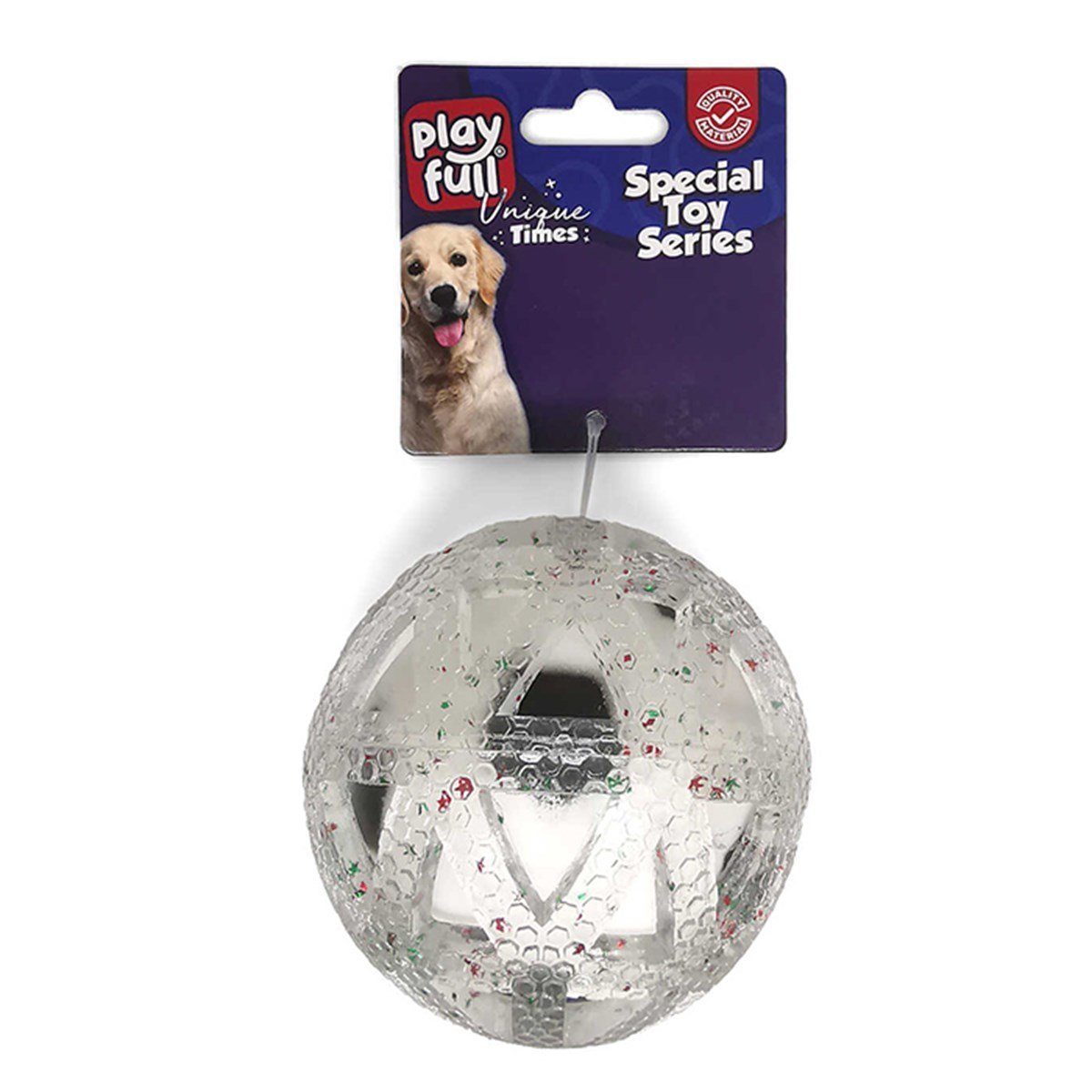 PF-4018-PLAYFULL PLASTİK TOP KÖPEK OYUNCAĞI 7,5 CM8683497040180