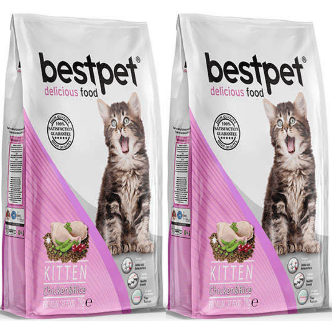 BestPet Tavuklu ve Pirinçli Yavru Kedi Maması 1kg - 2 Adet