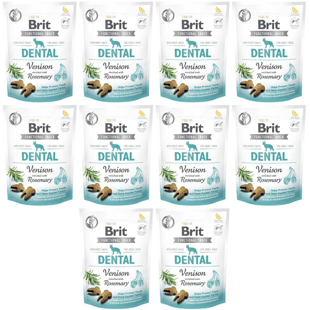 Brit Dental Biberiye ve Geyik Etli Diş Sağlığı için Köpek Ödülü 150gr - 10 Adet