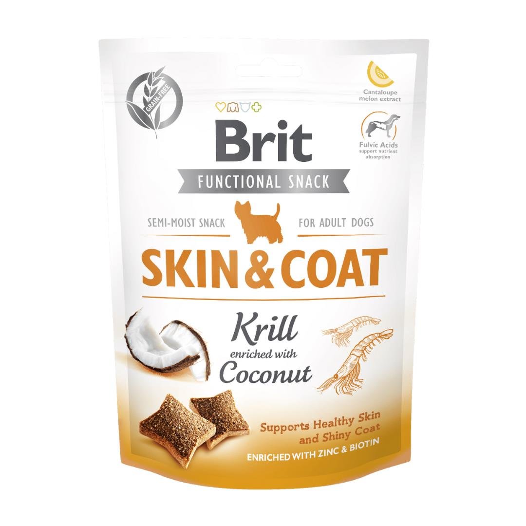 Brit Skin&Coat Karides ve Hindistan Cevizli Köpek Ödülü 150gr - 10 Adet