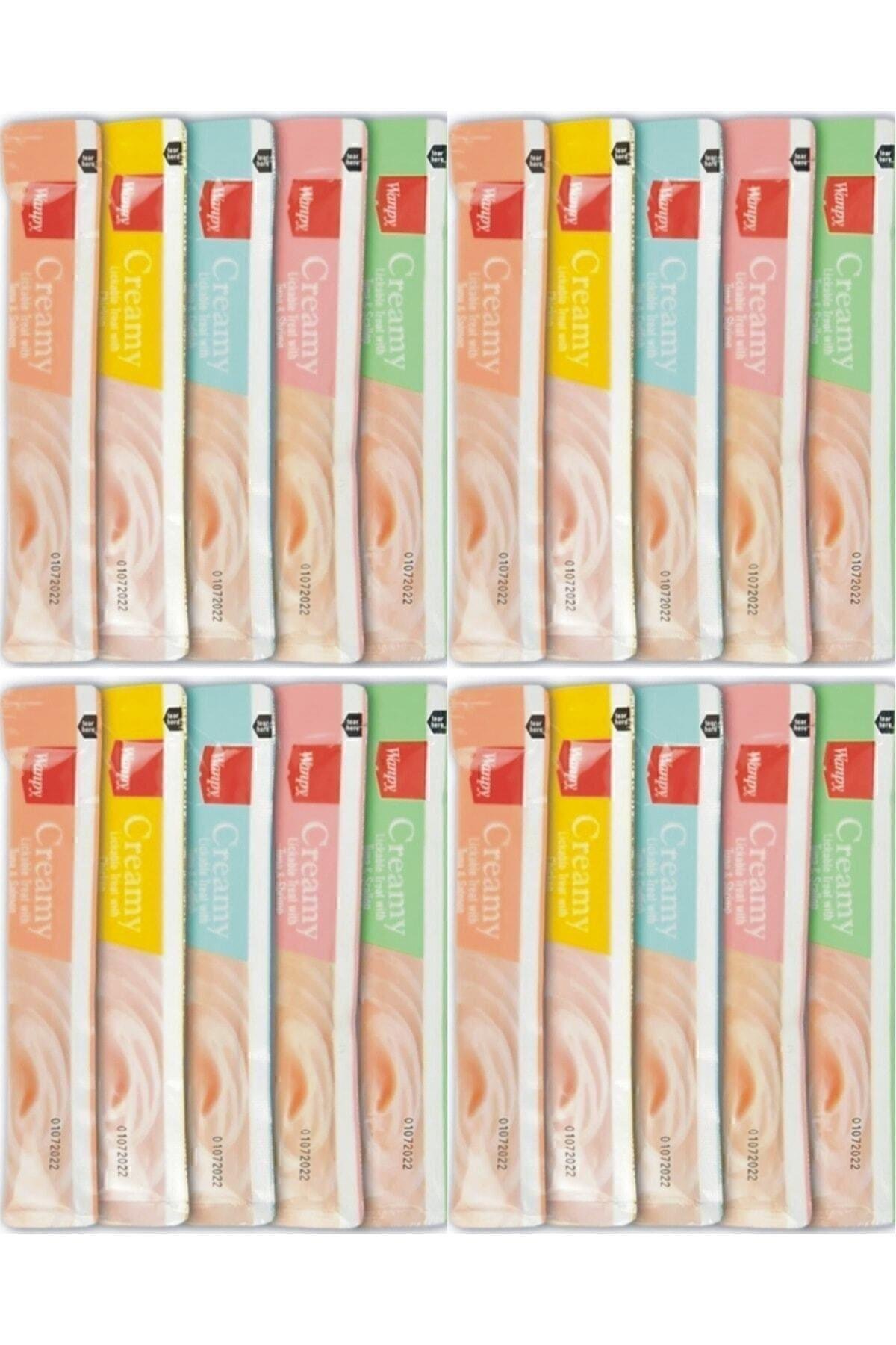 Creamy Cat Treat Karışık Krema Sıvı Kedi Ödül Maması 14 gr X 20 Adet