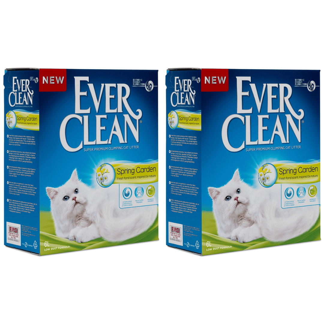Ever Clean Spring Garden Çiçek Kokulu Topaklanan Kedi Kumu 6lt X2