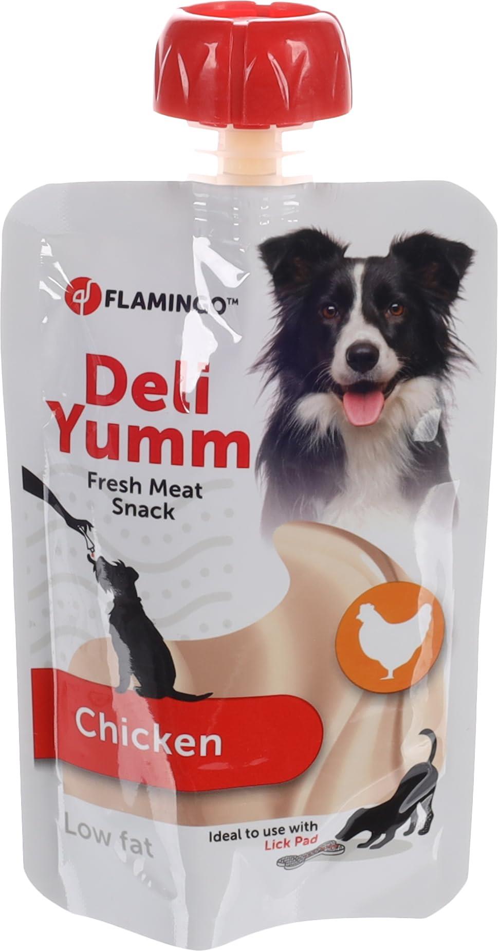 Flamingo Deli Yumm Taze Tavuk Etli Sıvı Köpek Ödül maması 90gr Skt:03/2025