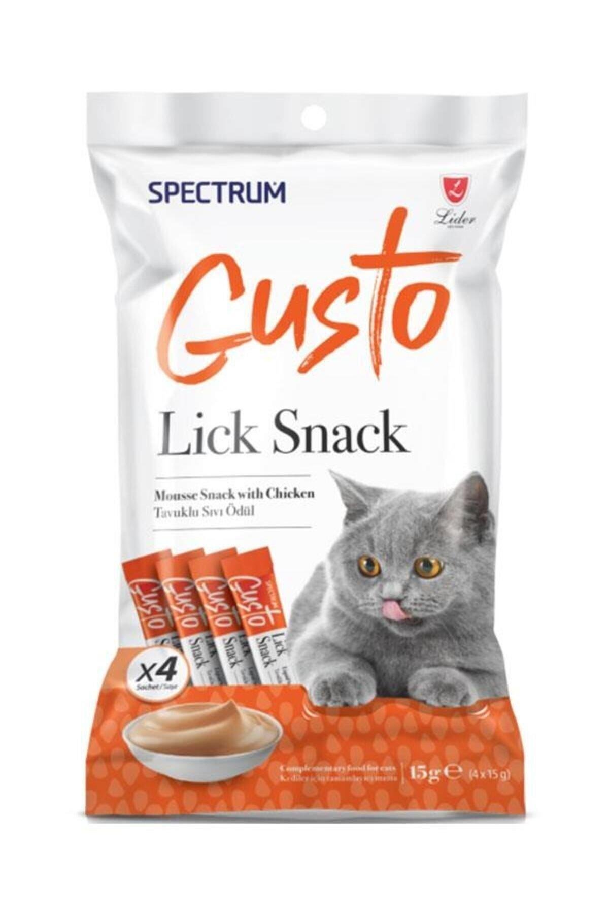 Gusto Lick Snack Tavuk Sıvı Kedi Ödülü 4x15gr - 5 Adet