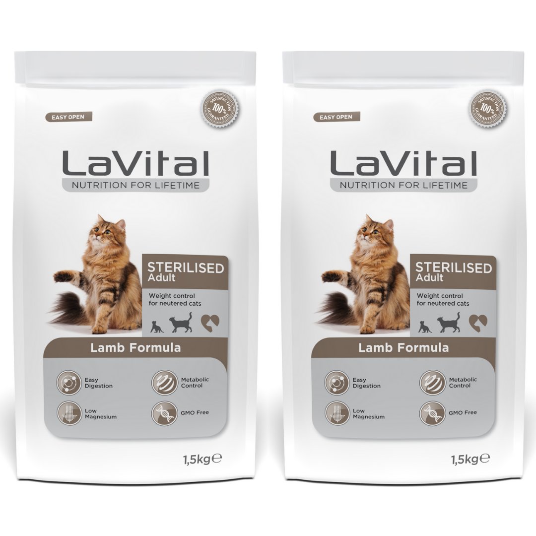 Kuzulu Premium Kısır Kedi Maması 1.5 Kg 2'li Paket