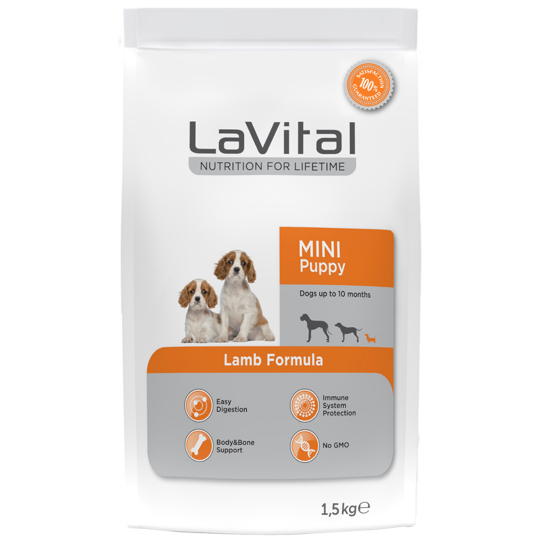 LaVital Mini Puppy Küçük Irk Kuzulu Yavru Köpek Maması 1.5kg