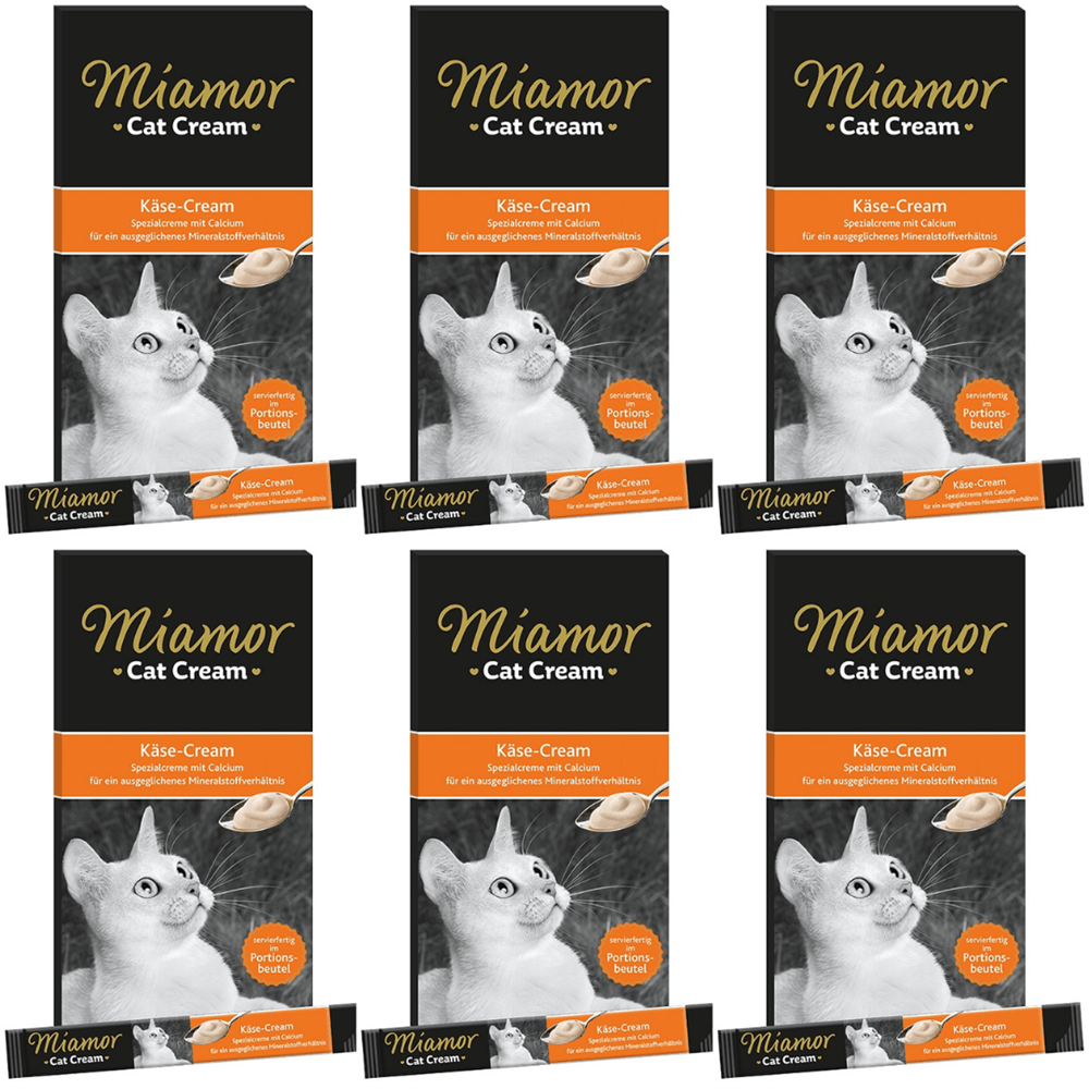 Miamor Cream Peynirli Sıvı Kedi Ödül Maması 15gr (5'li) 6'lı Paket