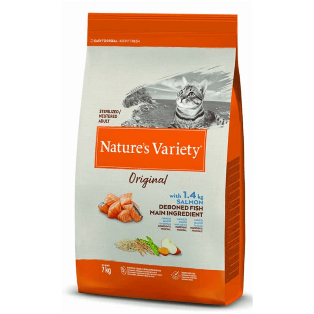 Nature's Variety Original Somonlu Kısırlaştırılmış Kedi Maması 7 kg