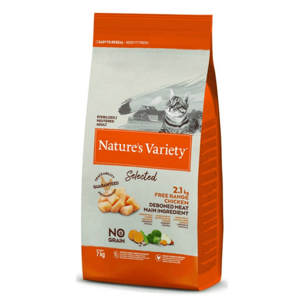 Nature's Variety Selected Tavuk Etli Tahılsız Kısırlaştırılmış Kedi Maması 7 kg
