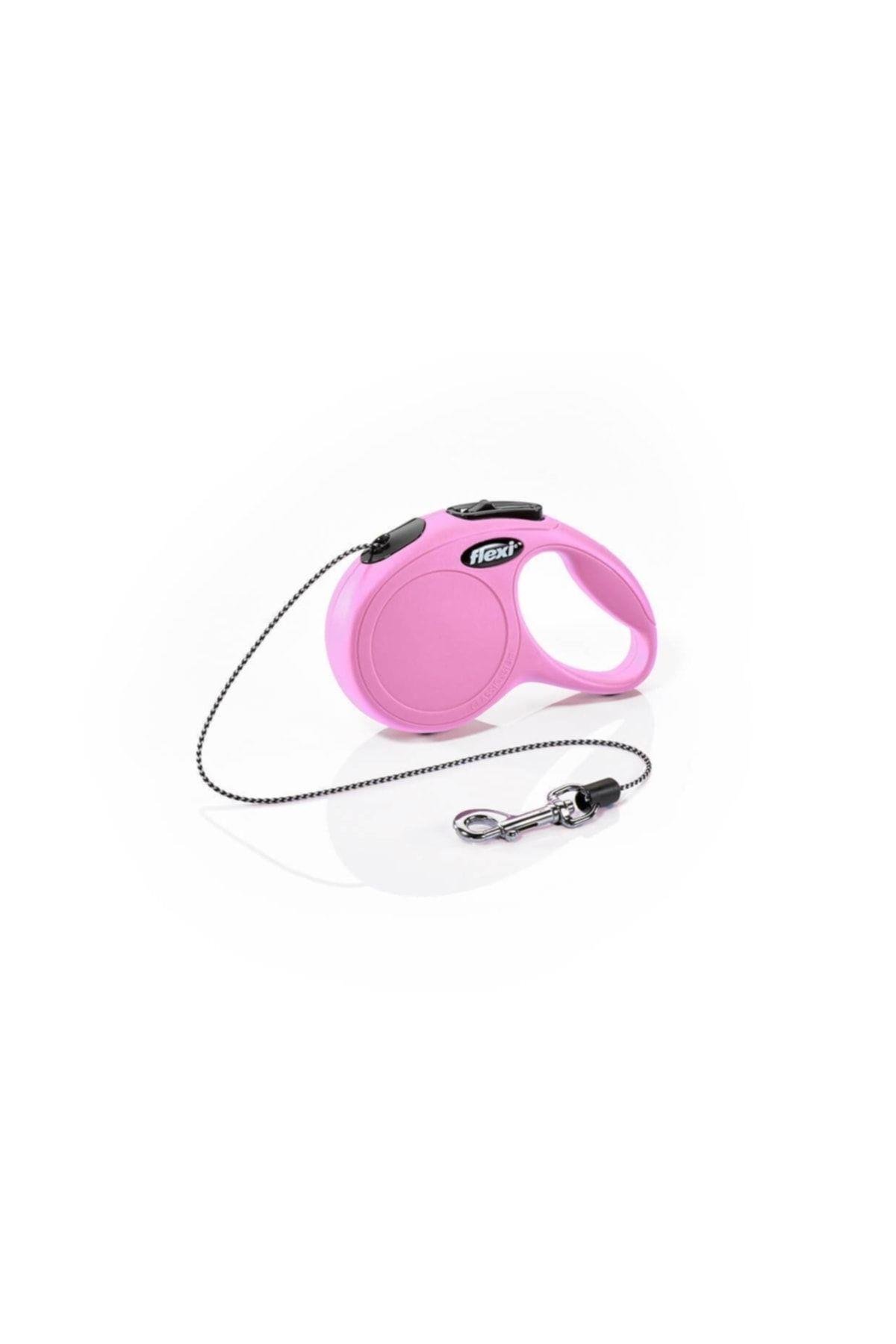 New Classic Otomatik Ip Kedi-köpek Gezdirme Tasması XS 8 Kg 3m Pembe