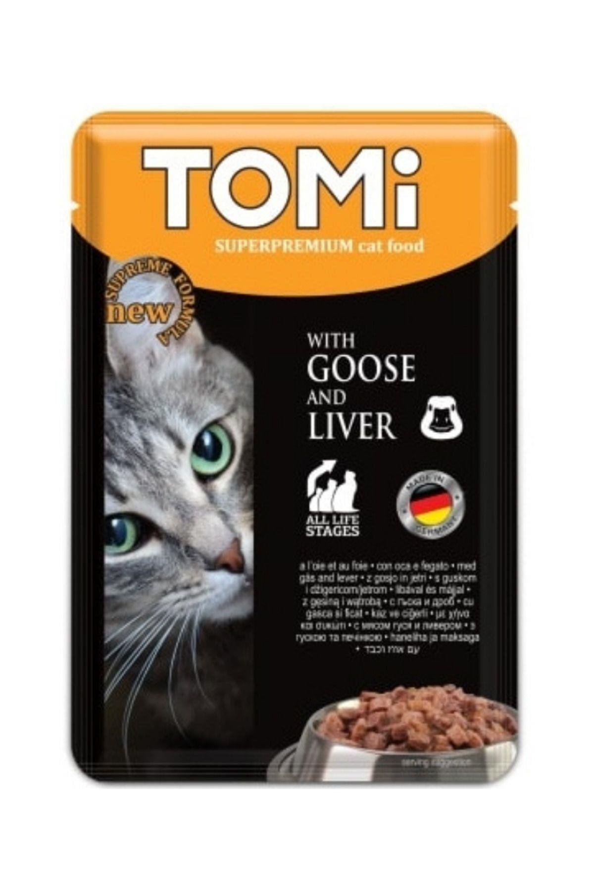 Pouch Kaz ve Ciğerli Yetişkin Kedi Konservesi 100gr - 6 Adet