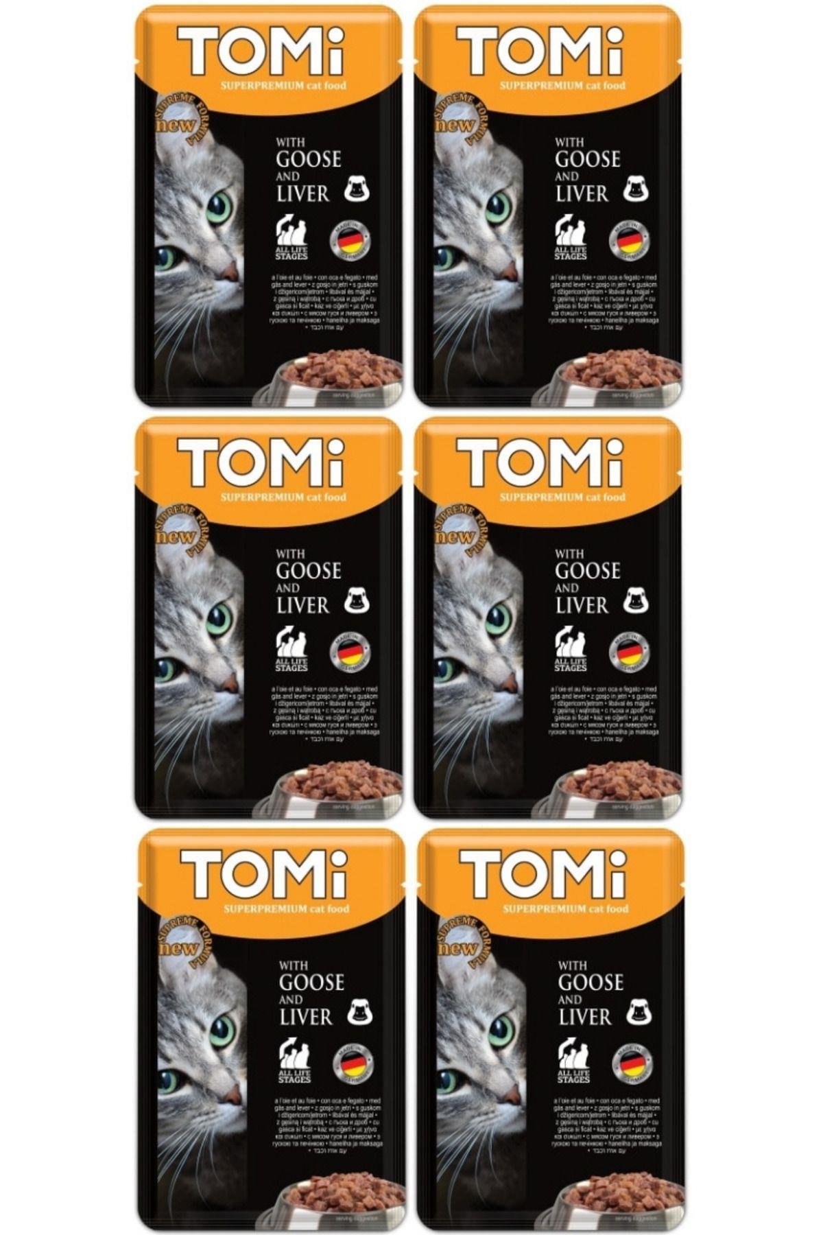 Pouch Kaz ve Ciğerli Yetişkin Kedi Konservesi 100gr - 6 Adet