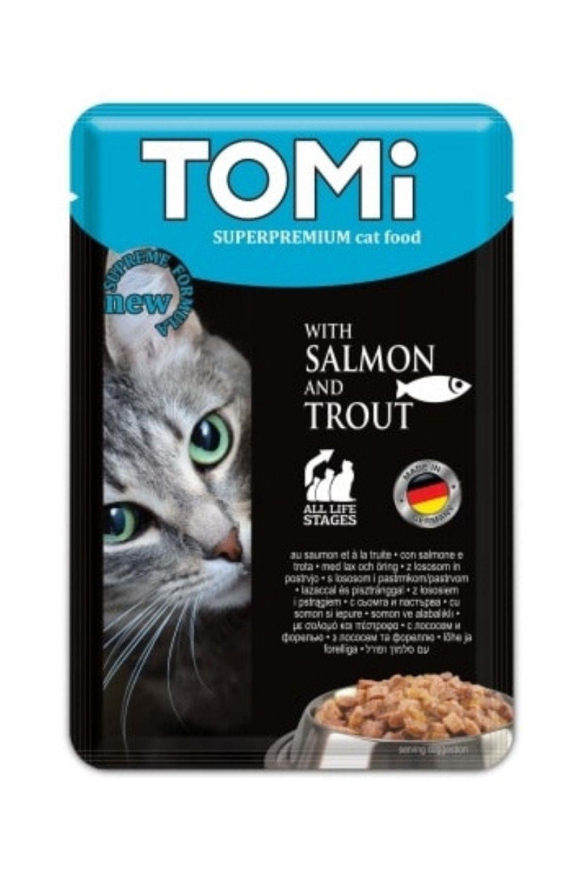 Pouch Somon ve Alabalıklı Yetişkin Kedi Konservesi 100gr - 6 Adet
