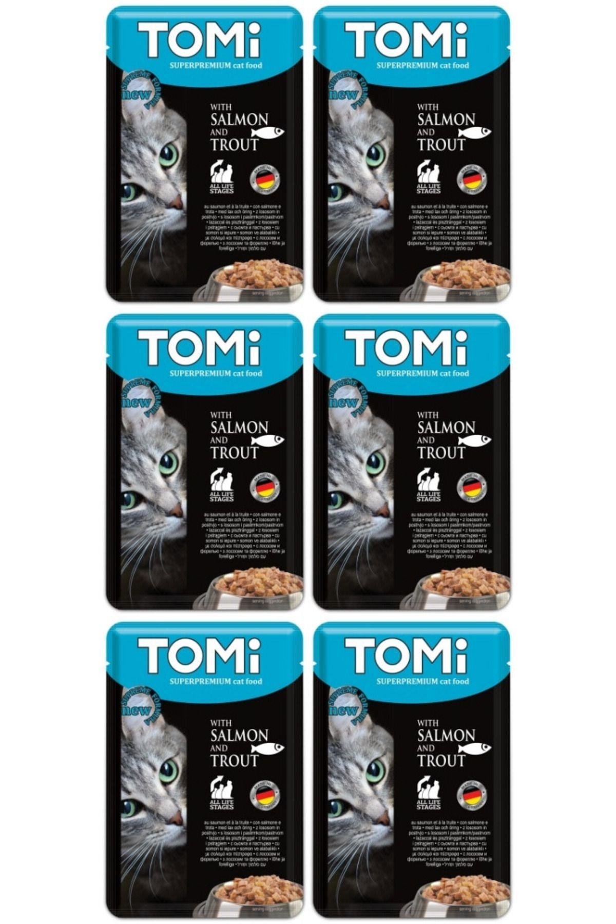 Pouch Somon ve Alabalıklı Yetişkin Kedi Konservesi 100gr - 6 Adet