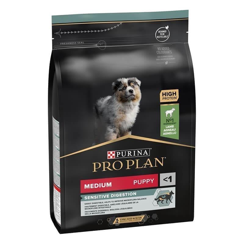 Pro Plan Puppy Medium Sensitive Digestion Kuzulu ve Pirinçli Orta Irk Yavru Köpek Maması 3 kg