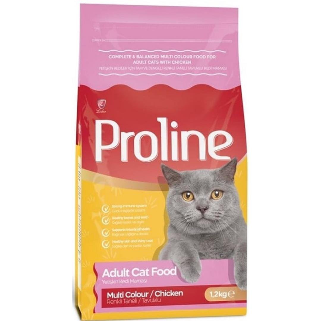 Proline Multi Color Yetişkin Kedi Maması 1.2kg - 4 Adet