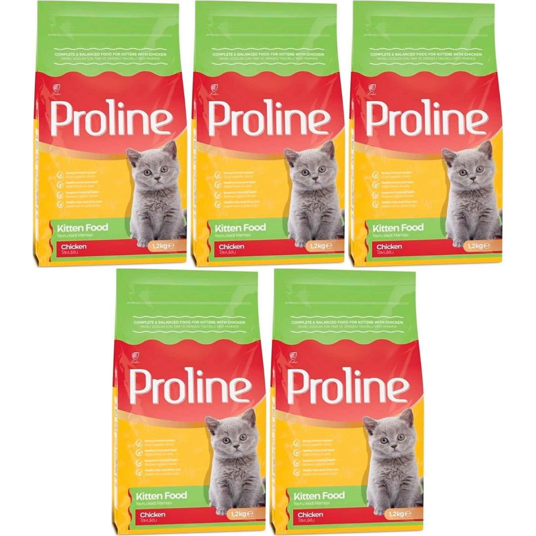 Proline Tavuklu Yavru Kedi Maması 1.2kg - 5 Adet