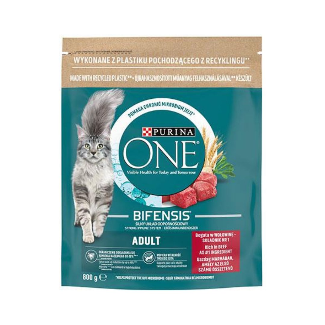 Purina One Sığır Etli Yetişkin Kedi Maması 800gr