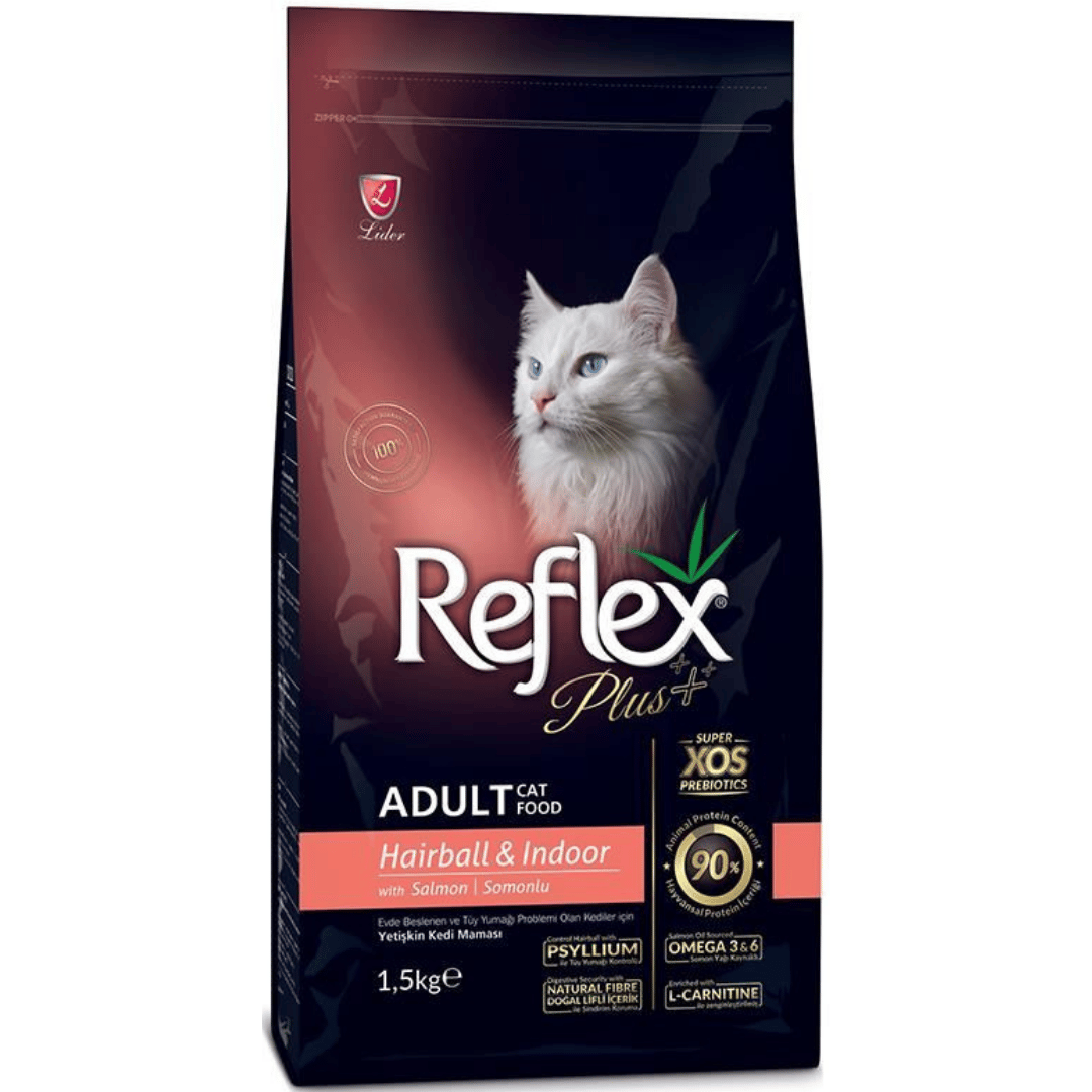 Reflex Plus Hairball Somonlu 1.5 kg 3'lü Yetişkin Kedi Maması