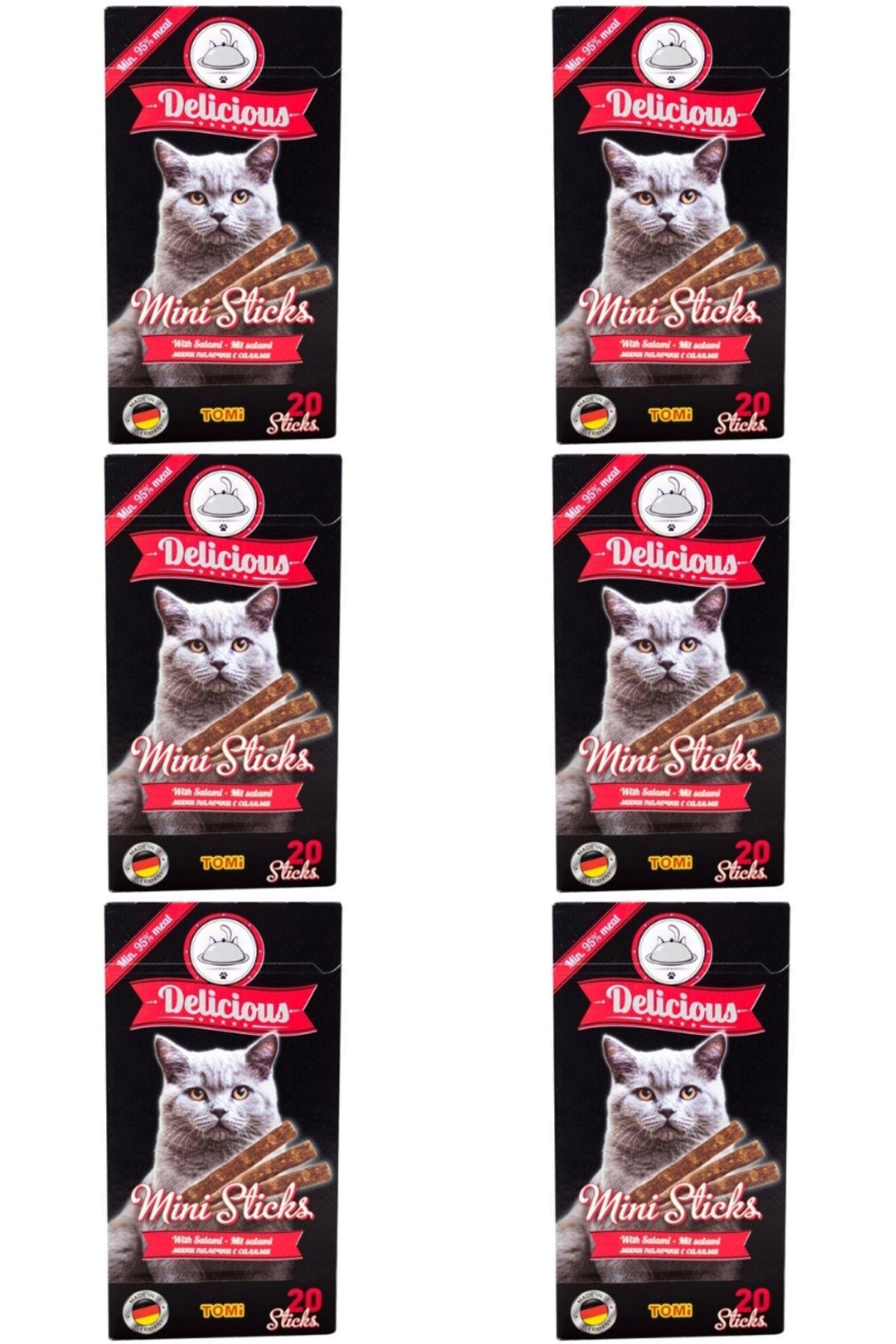 Salamlı Mini Kedi Ödül Çubuğu 2gr (20'li) - 6 Adet