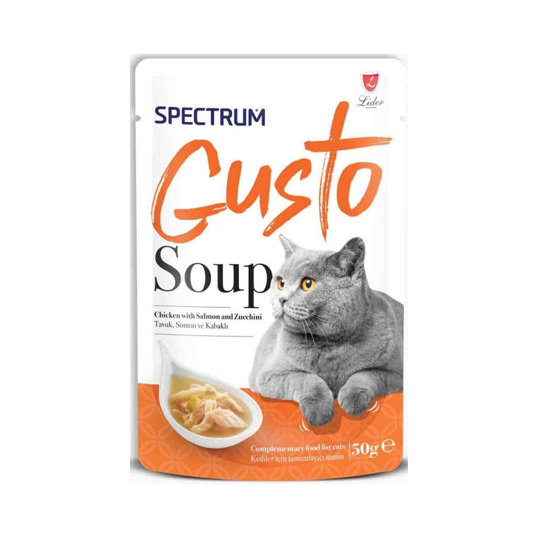 Spectrum Gusto Tavuklu Somon Balıklı ve Kabaklı Kedi Çorbası 50gr