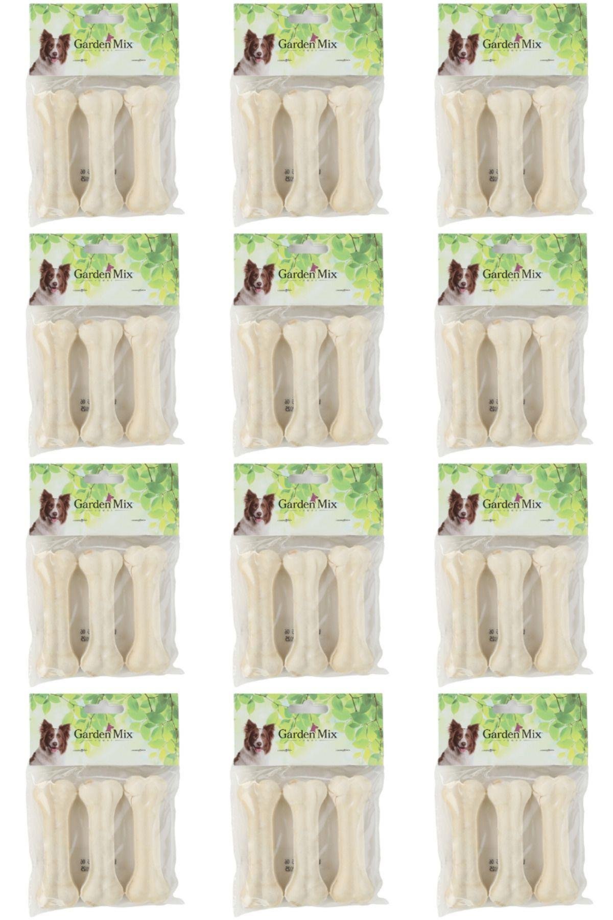 Sütlü Deri Kemik 10 Cm 40-45 Gr 3 Adet - 12 Paket