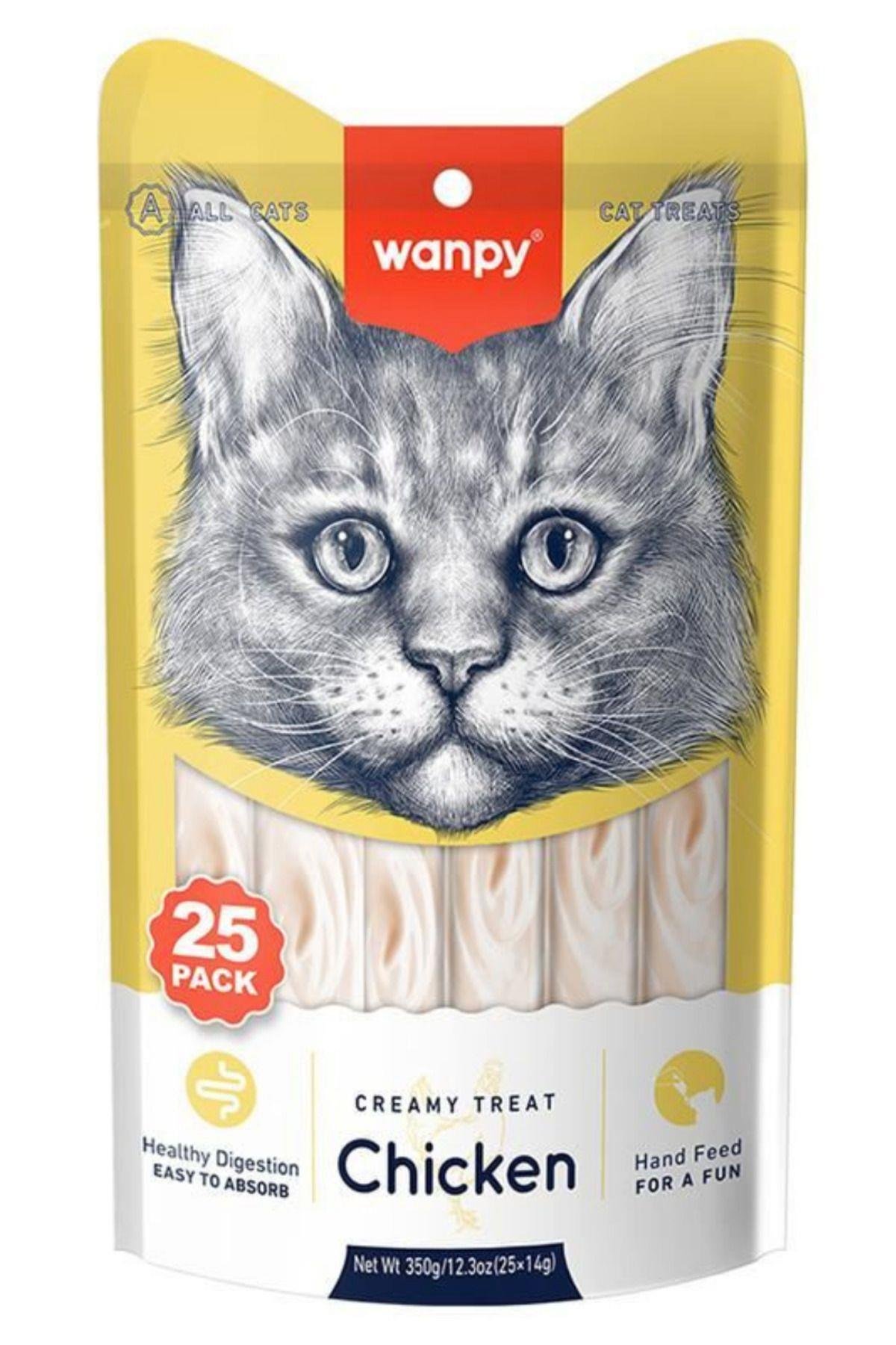 Tavuklu Sindirim Sistemi Destekleyici Krema Kedi Ödül Maması 14gr (25'li) - 4 Paket