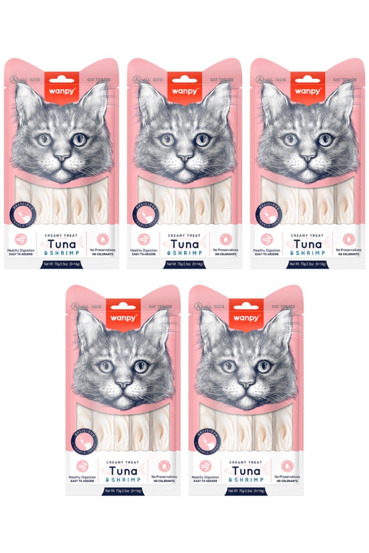 Ton Balığı&Karides Sıvı Kedi Ödül Maması 5x14gr - 5 Paket
