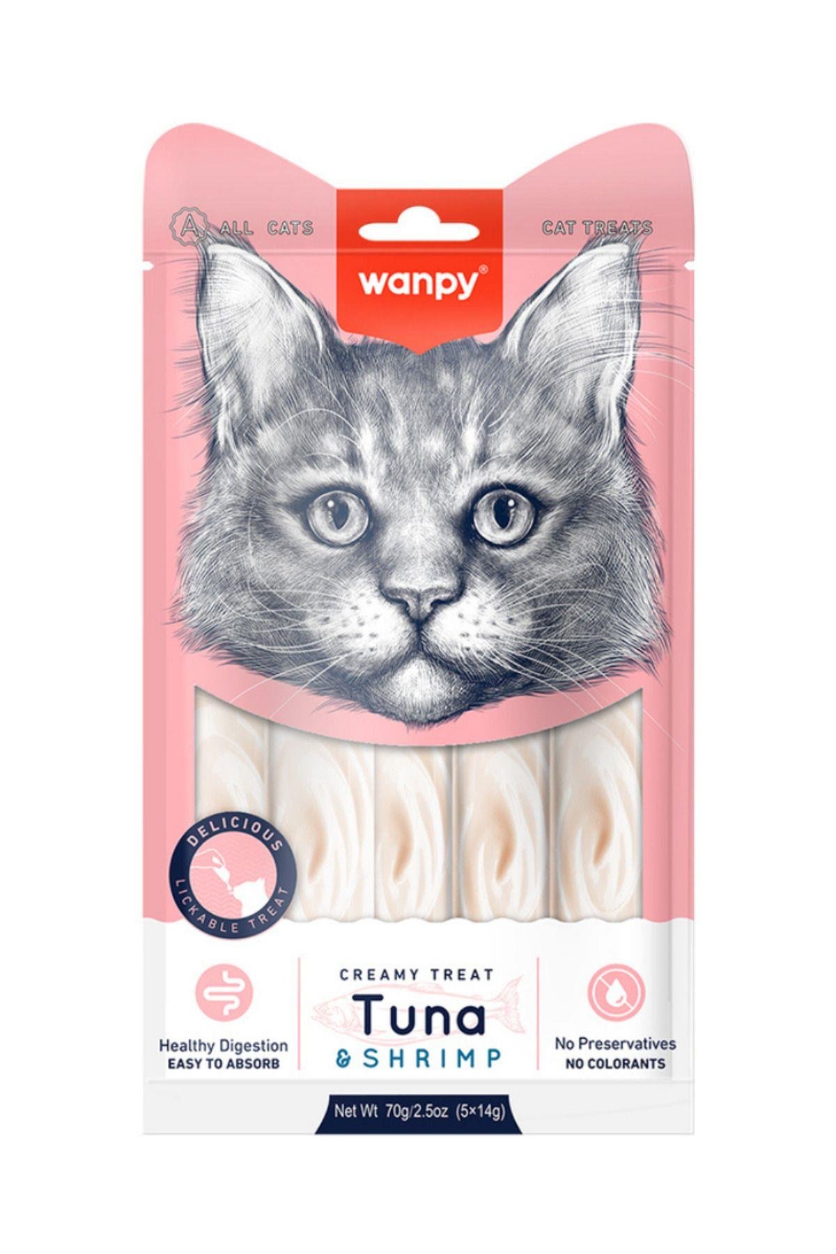 Ton Balığı&Karides Sıvı Kedi Ödül Maması 5x14gr - 2 Paket