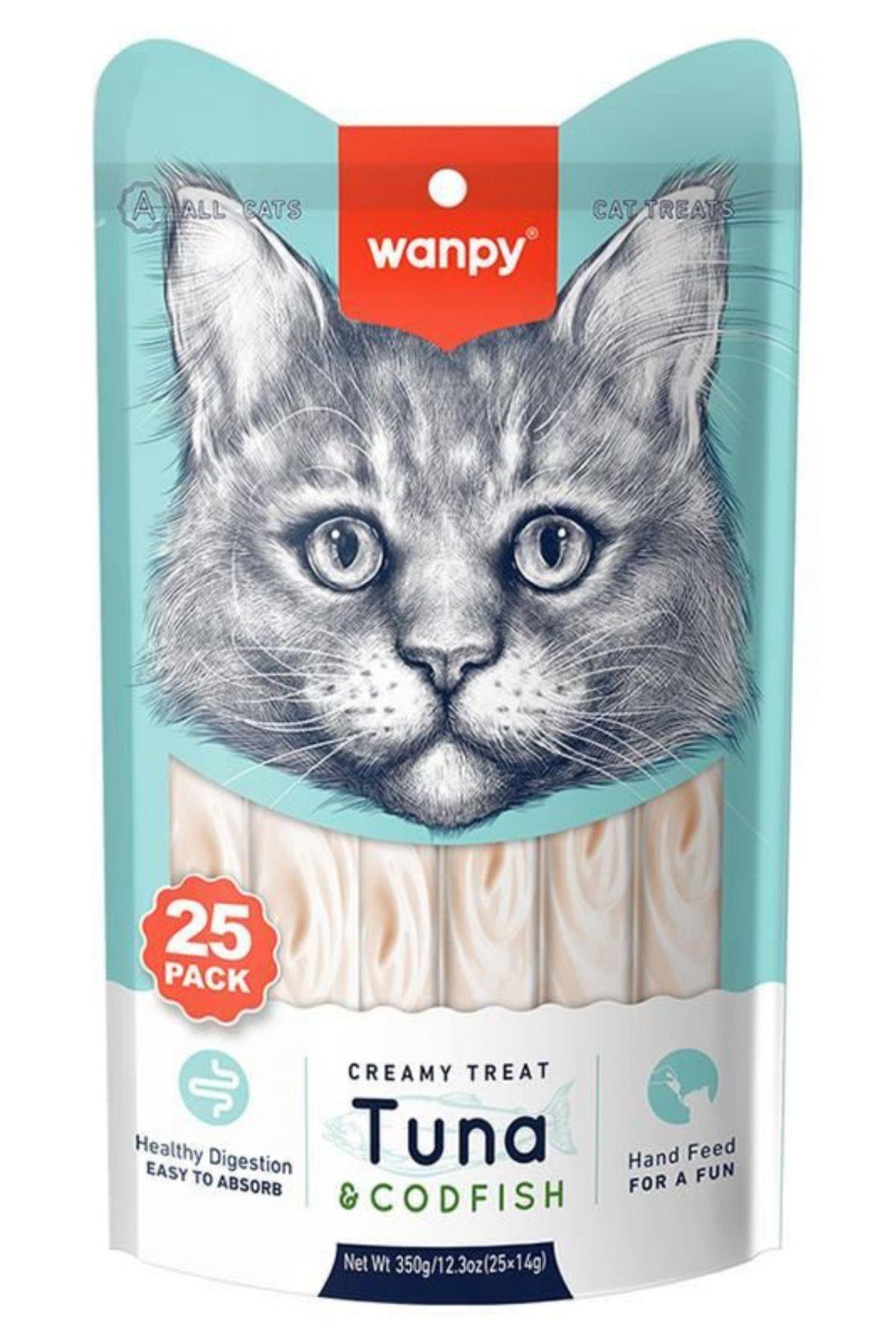 Ton ve Morina Balıklı Sıvı Kedi Ödül Maması 25x14gr - 3 Paket
