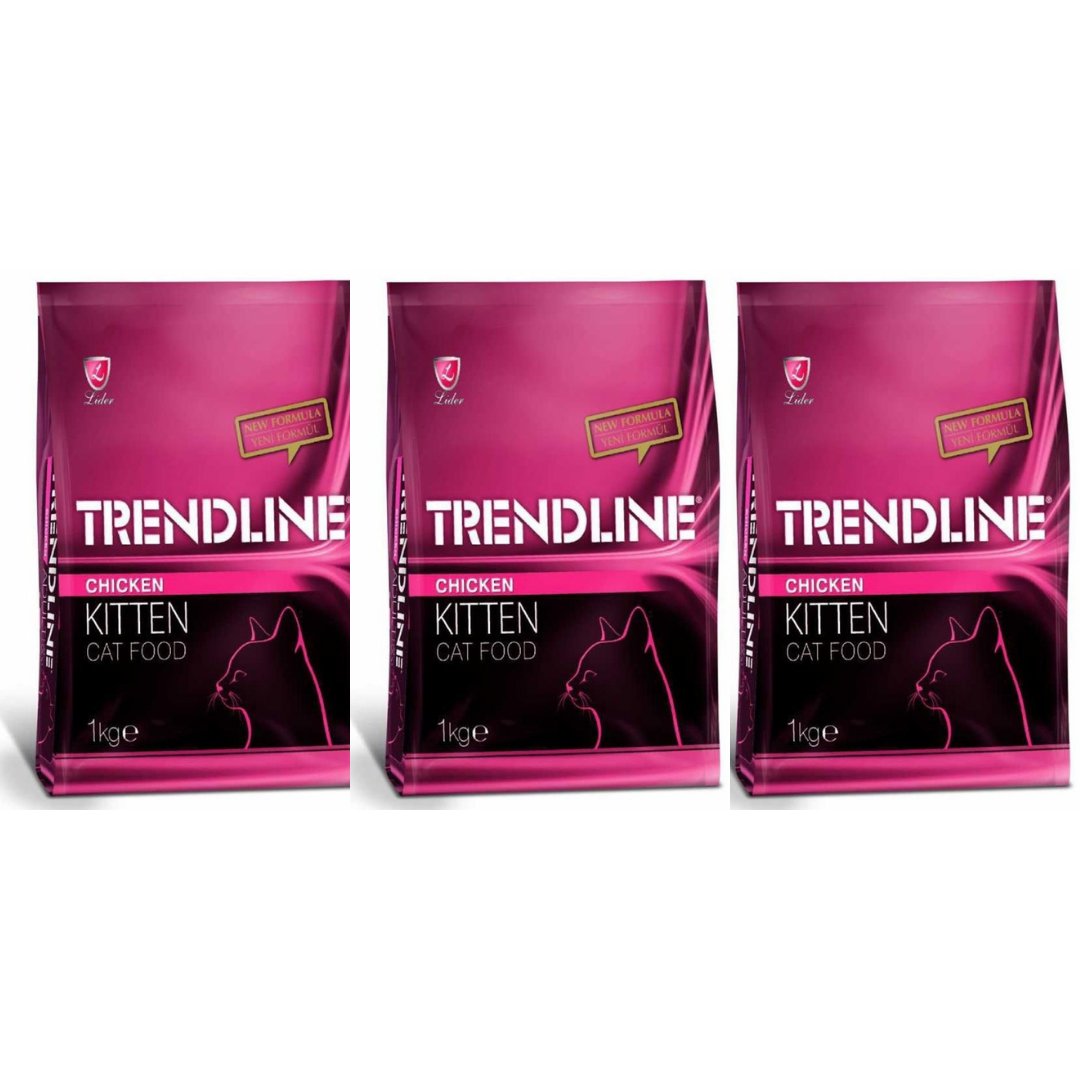 Trendline Tavuklu Yavru Kedi Maması 1kg - 3 Adet