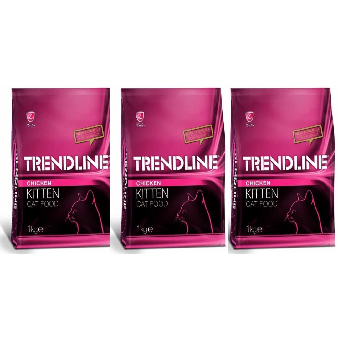 Trendline Tavuklu Yavru Kedi Maması 1kg - 3 Adet