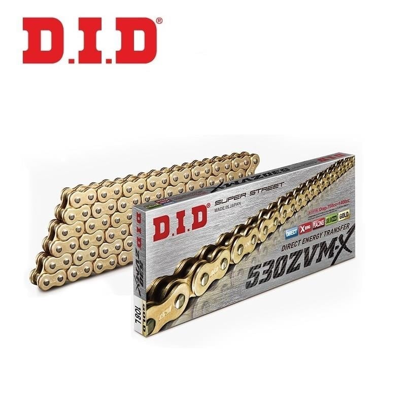 DID 530ZVM-X GOLD X-RİNG ZİNCİR-114 BAKLA / DUCATI / MULTISTRADA / 1260cc / DID X-RING (ZVM-X) GOLD ZİNCİR  / 2018-2019-2020-2021