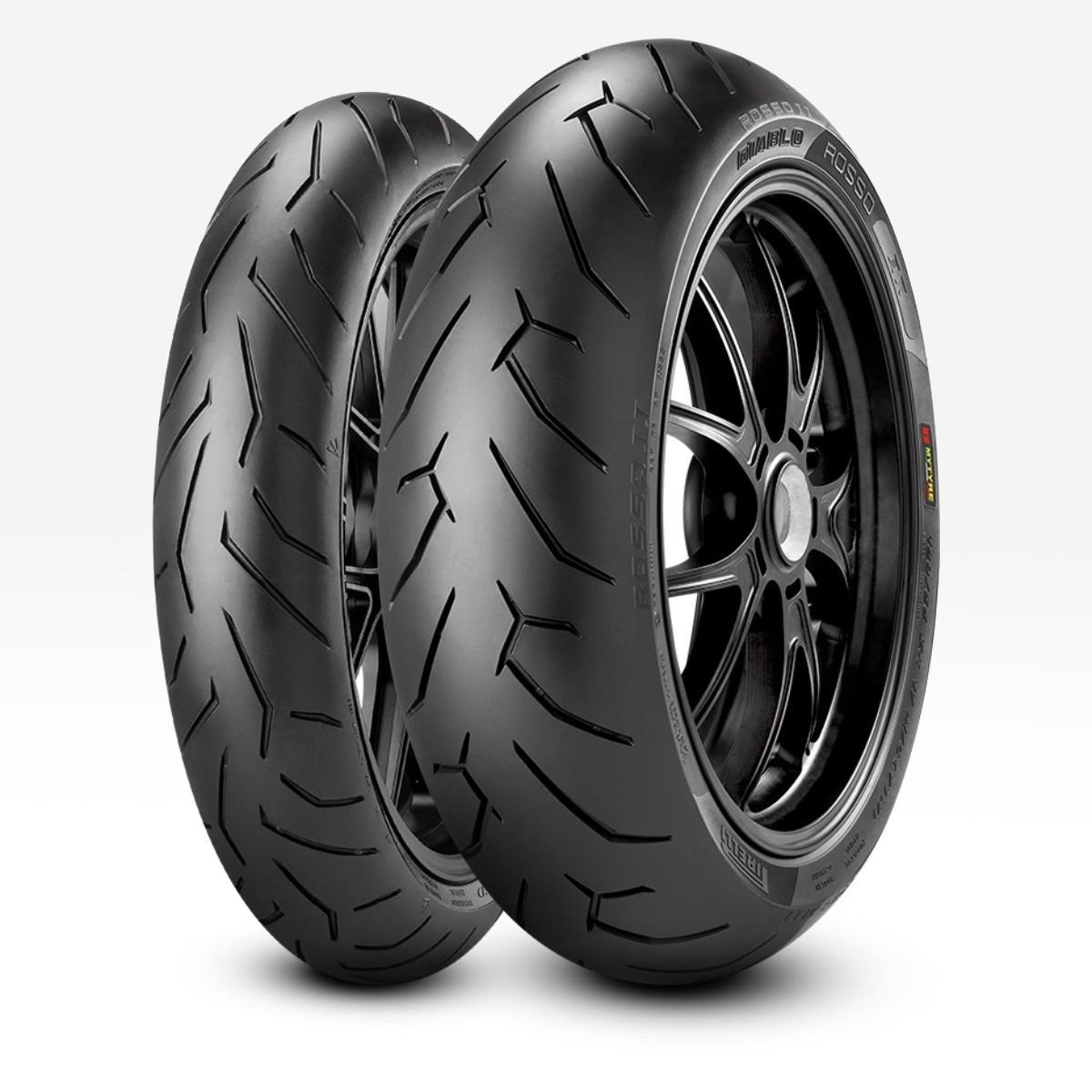 Pirelli Diablo Rosso II 120/70ZR17 (58W) TL (K) ve 160/60ZR17 (69W) TL