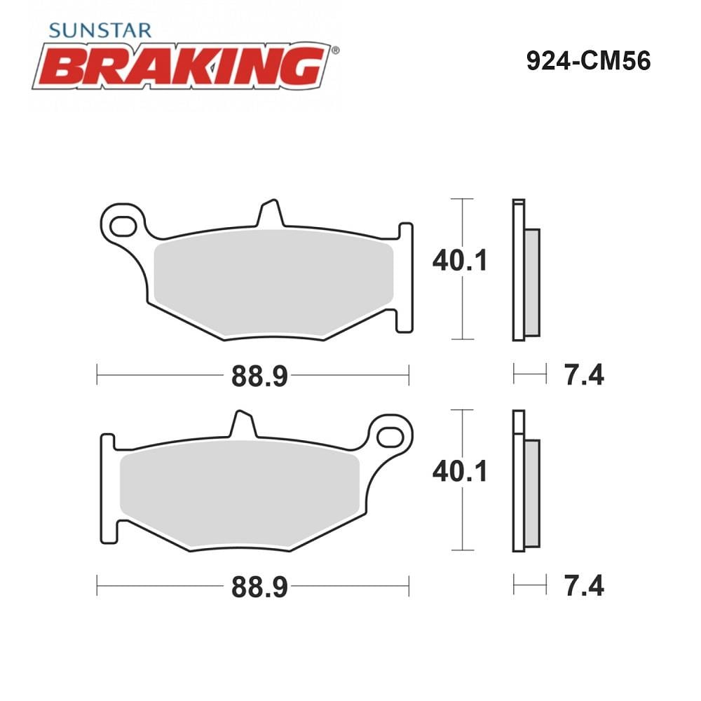 SİNTERLİ ARKA FREN BALATASI / SUZUKI / B-KING / 1300cc / ARKA  / 2008-2009-2010-2011