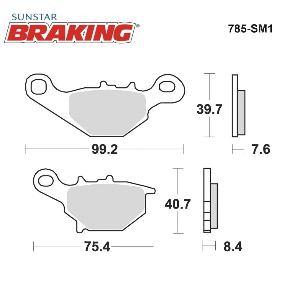 YARI METALİK ÖN FREN BALATASI / SUZUKI / ADDRESS / 110cc / ÖN  / 2015-2016-2017-2018-2019