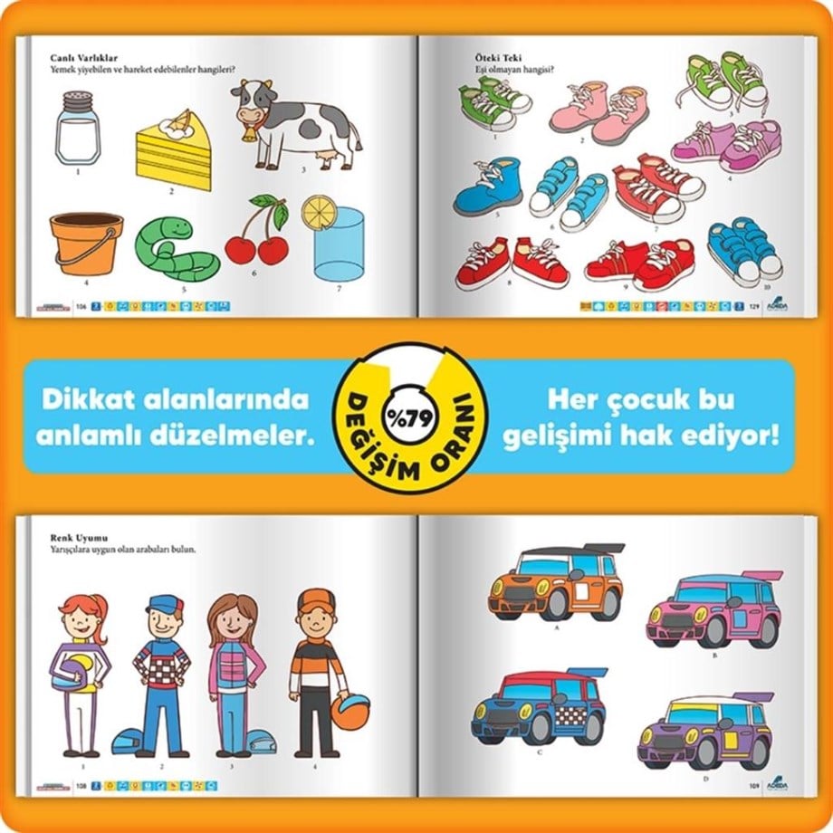Adeda Dikkati Güçlendirme Seti 3 Yaş