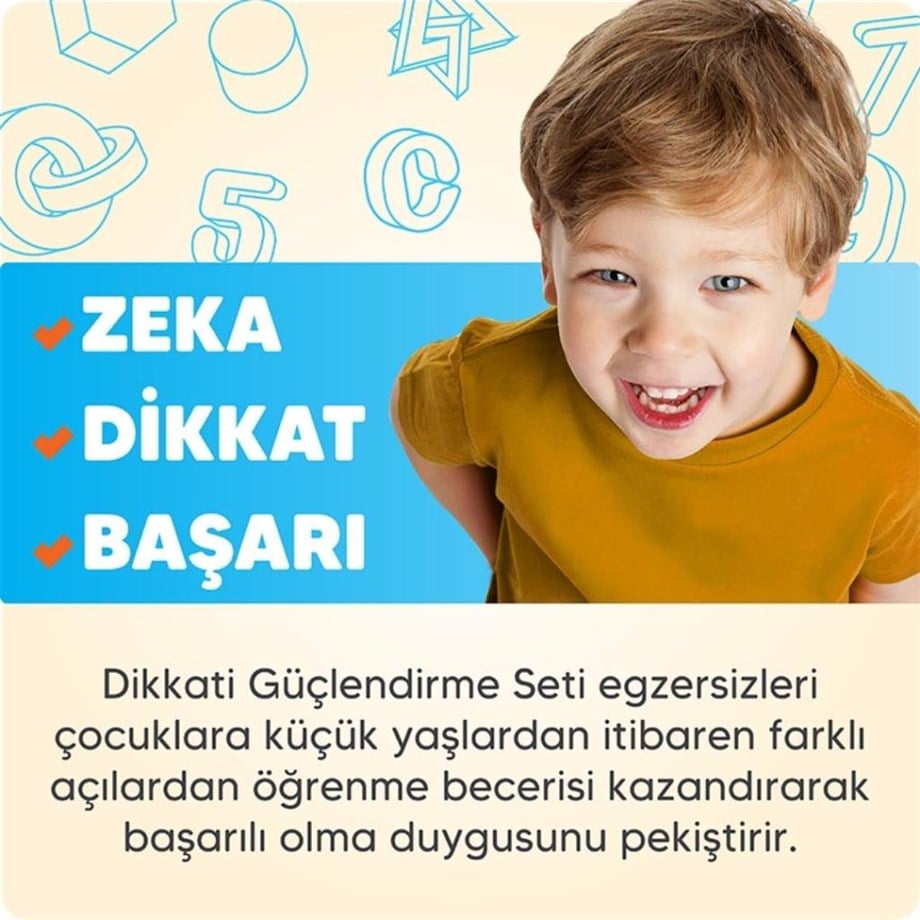 Adeda Dikkati Güçlendirme Seti 3 Yaş
