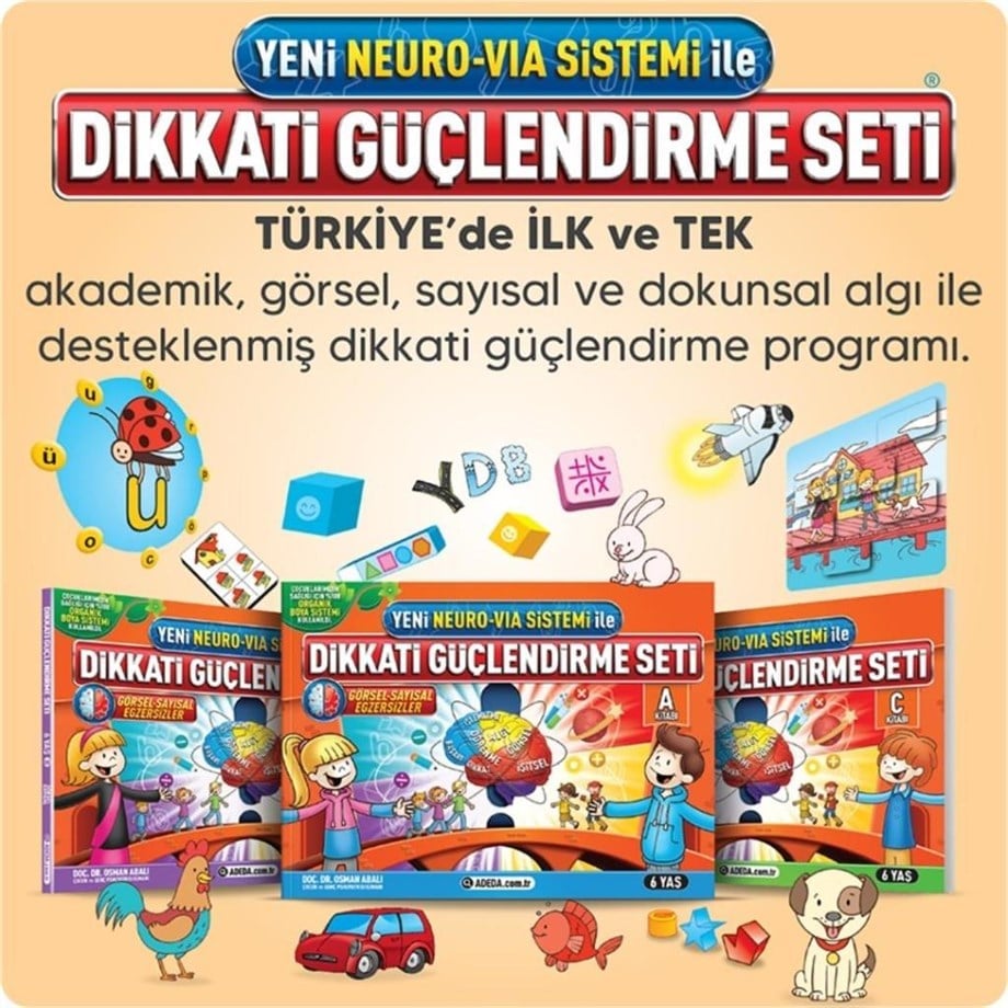 Adeda Dikkati Güçlendirme Seti 6 Yaş