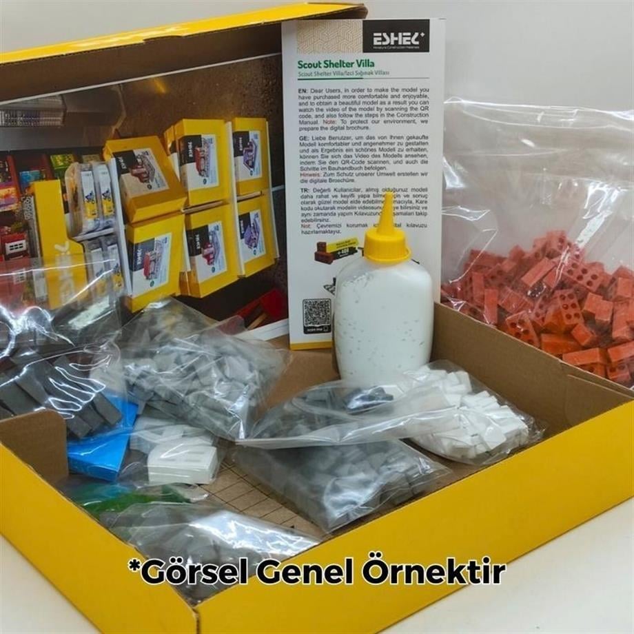 Eshel Minyatür Tuğla Çift Katlı Yazlık Villa