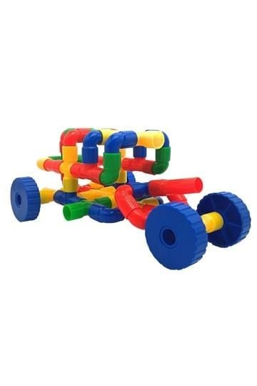 King Kids Tekerlekli Boru Lego 72 Parça