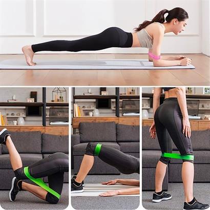  BUFFER®  5li Egzersiz Direnç Bant Seti Pilates Crossfit Ekipmanları