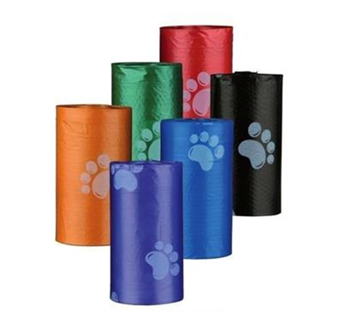 BUFFER® 4lü Evcil Hayvanlar Için Pati Desenli Kedi Köpek Kaka Poşeti Torbası