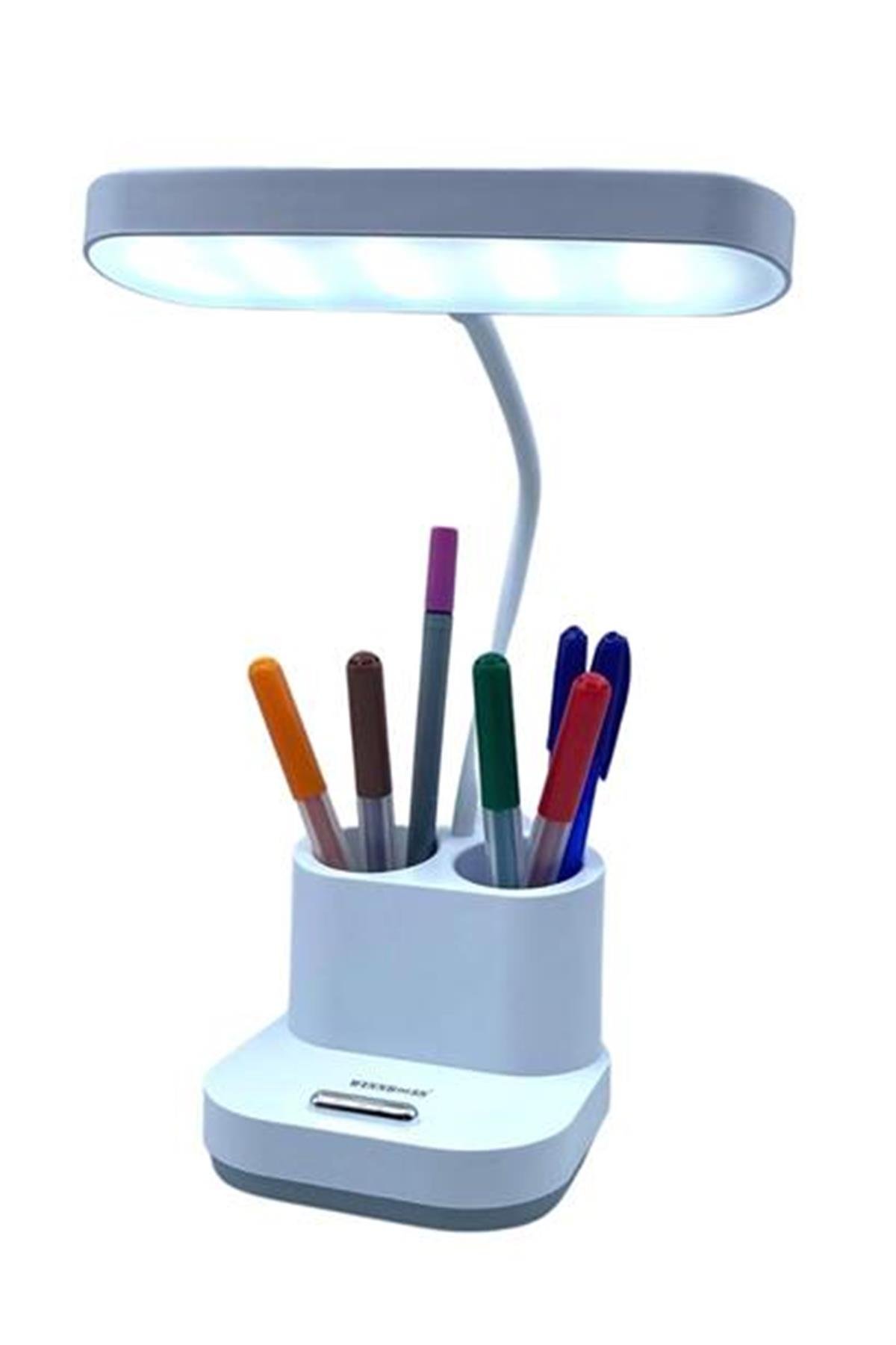 BUFFER® Kalemlikli USBli Dokunmatik 3 Kademeli 360 Derece Özel Göz Korumalı led Lityum Masa Lambası