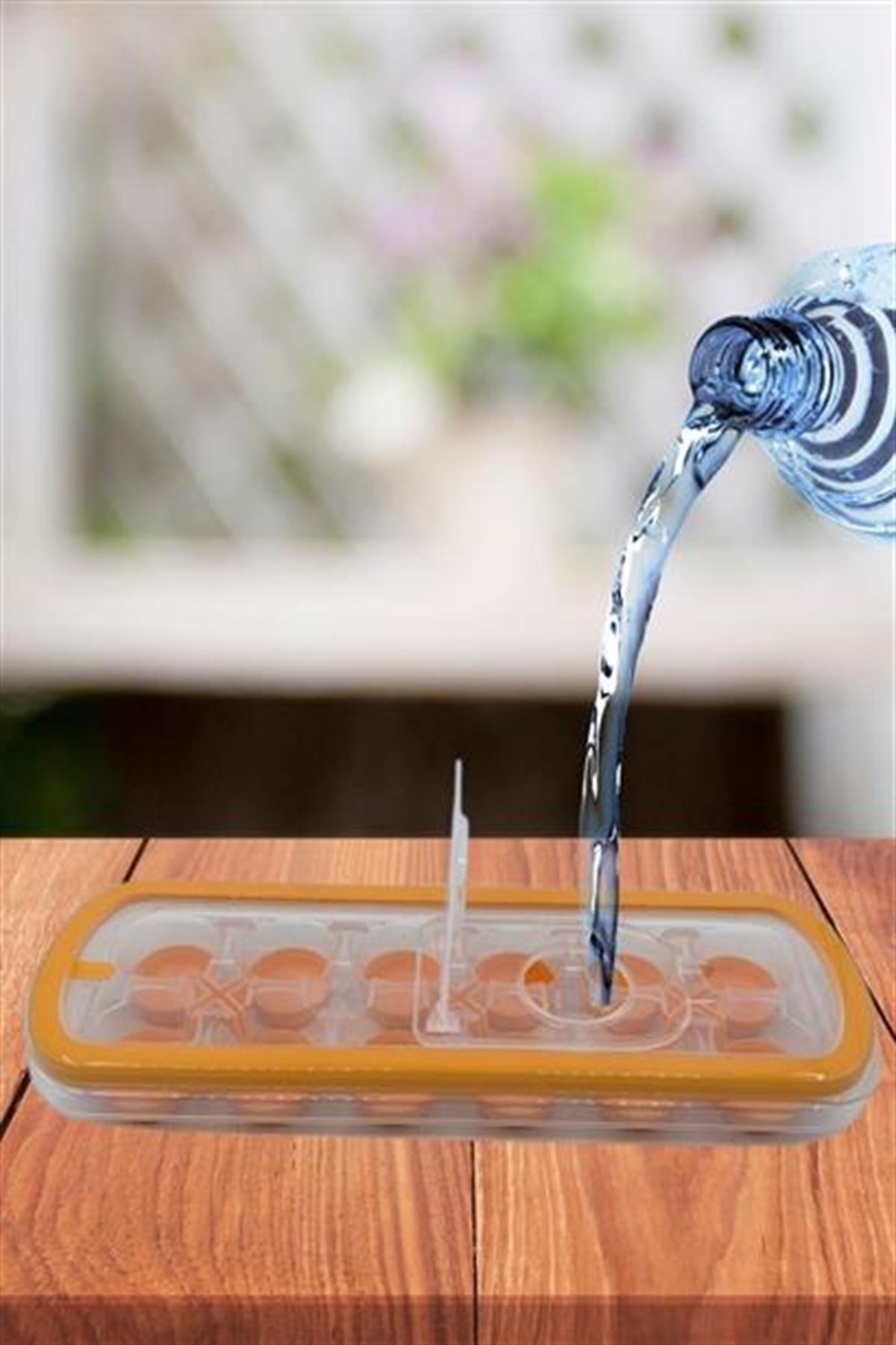 BUFFER® Silikon Tabanlı Yapışmaz Kolay Çıkabilen 12Li Buz Kalıbı