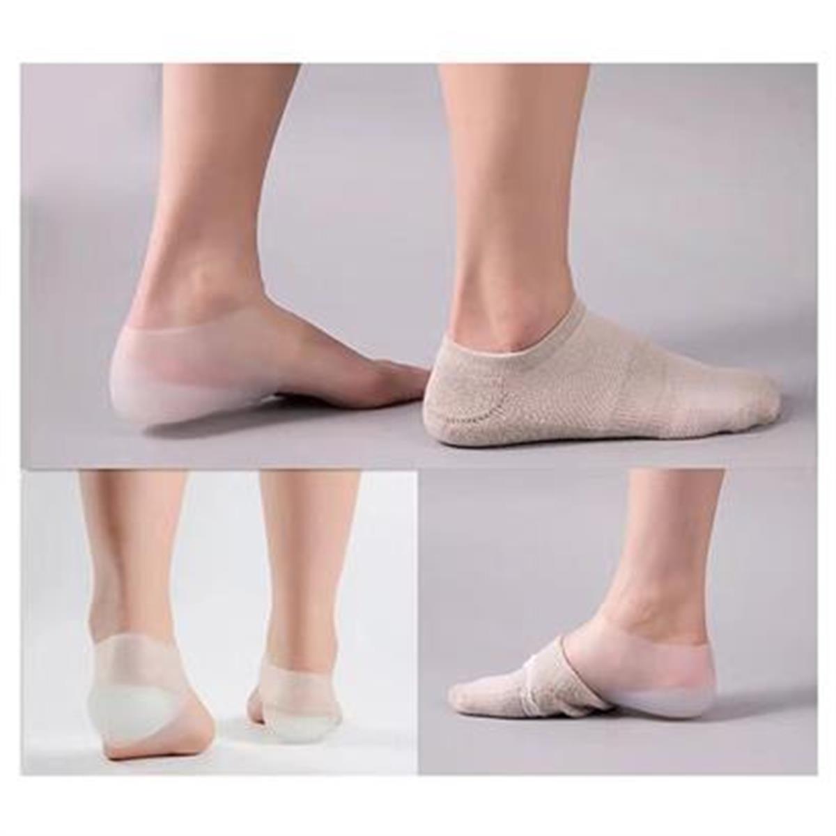 BUFFER® Unisex Görünmez Silikon Topuk Yükseltici
