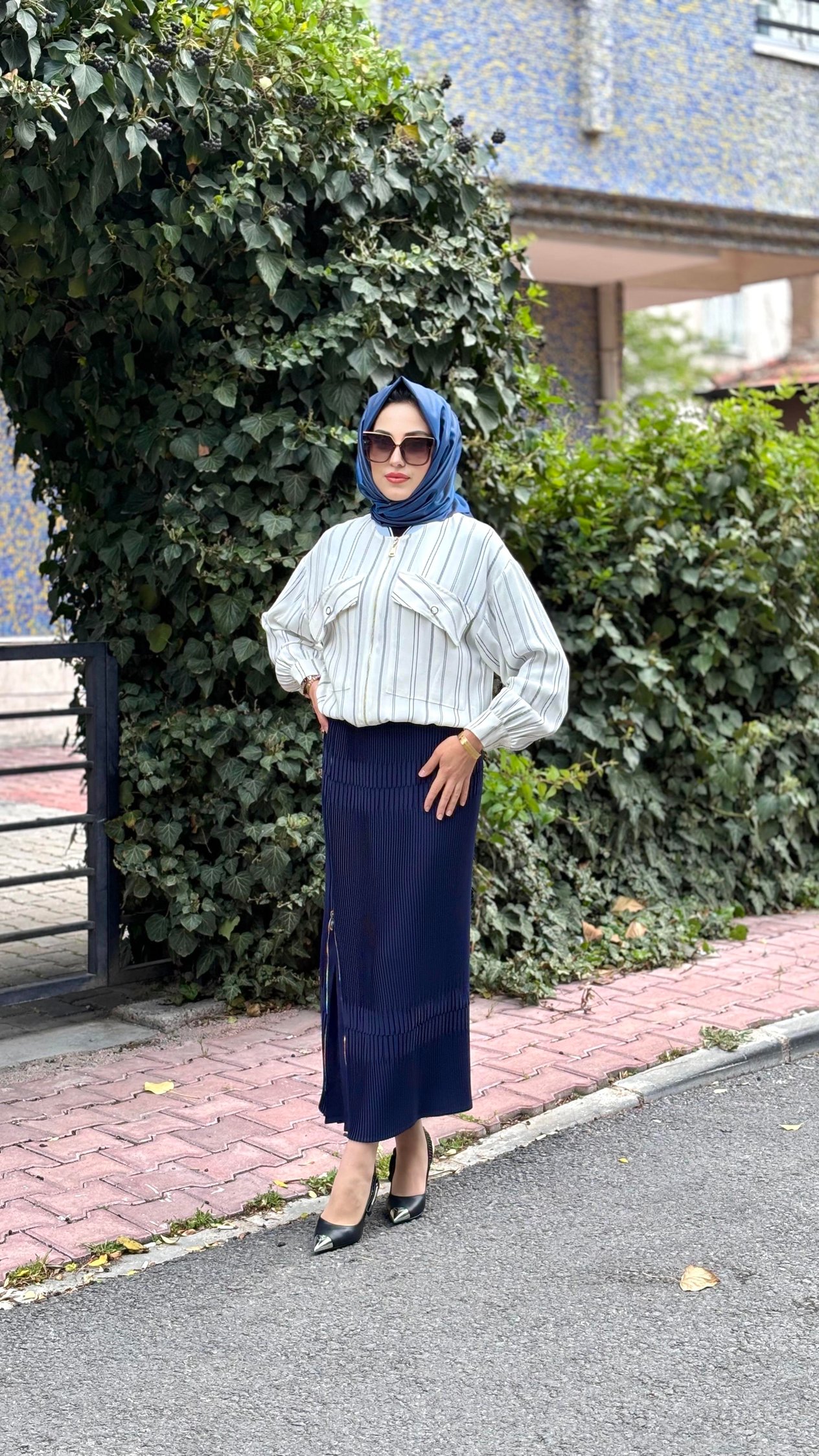HUKKA ÇİZGİLİ CEKET 
