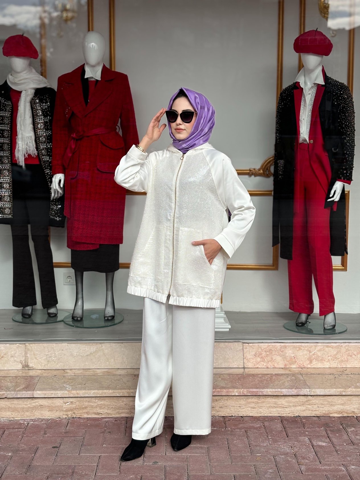 PALETLİ SATEN KUMAŞ TAKIM