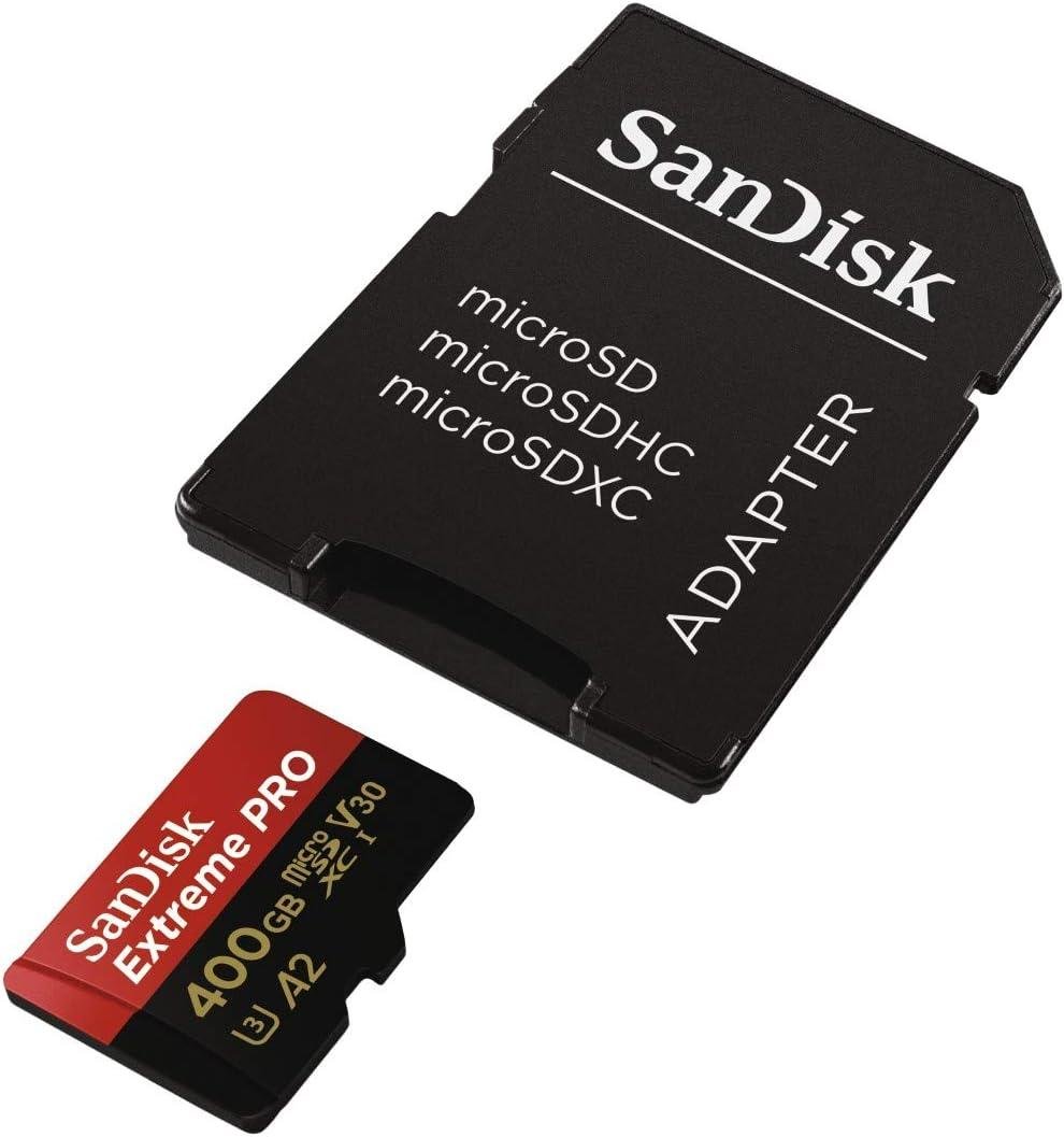 SanDisk Extreme Pro 400GB Micro SDXC UHS-I U3 A2 V30 Hafıza Kartı SDSQXCZ-400G-GN6MA