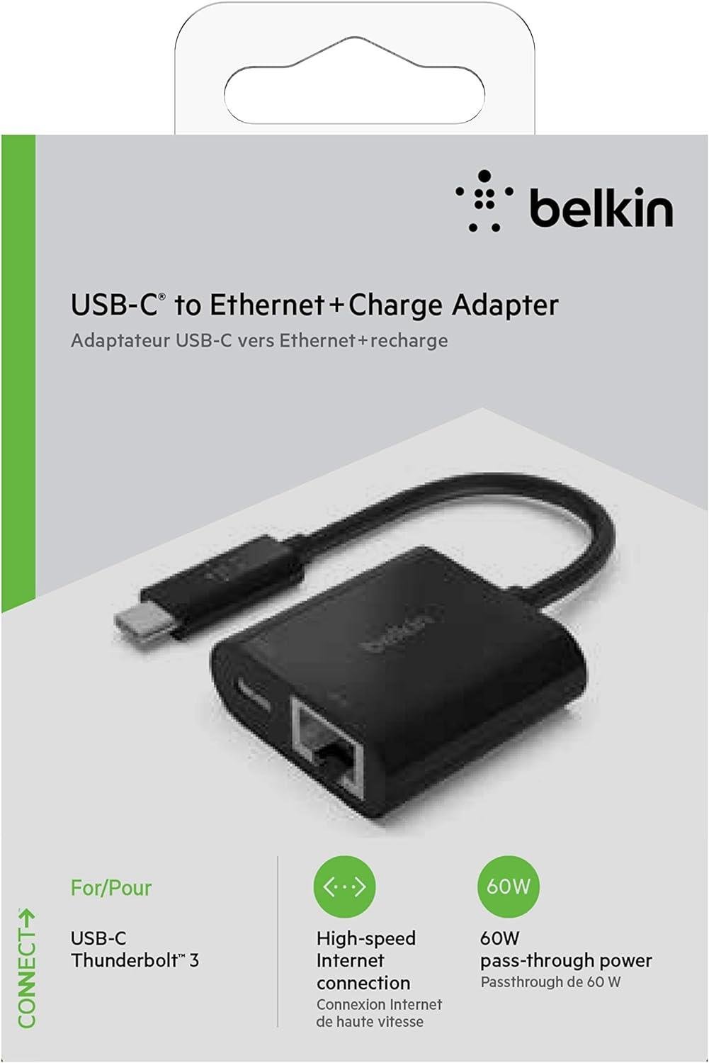 Belkin Inc001btbk Usb-c Şarj + Ethernet Çoğaltıcı
